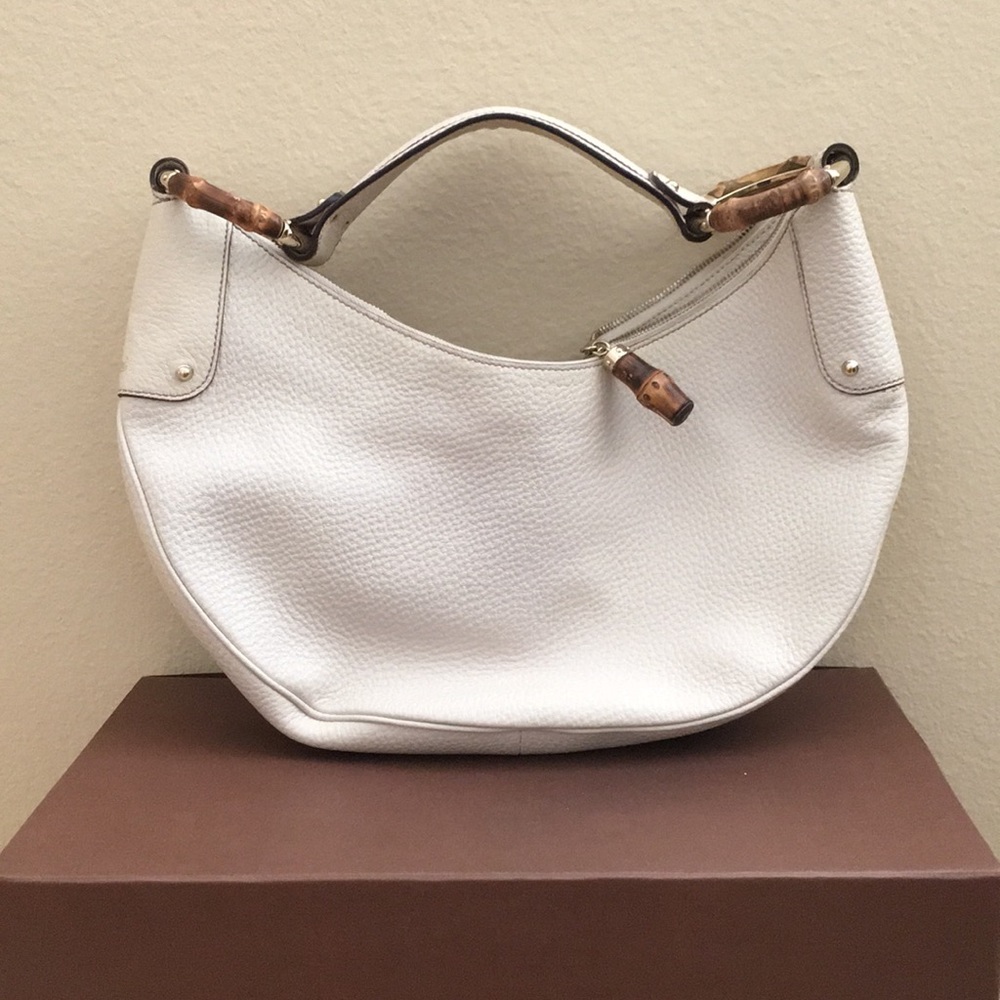 Cream Leather Bag